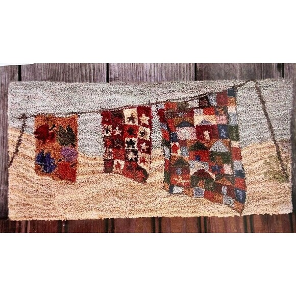 Punch Needle Embroidery Preprinted Fabric Country Threads Quilters Paradise PN29 - Picture 2 of 4